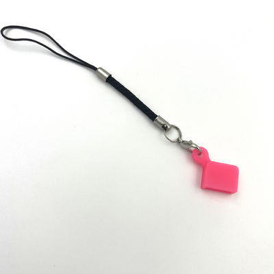 غطاء USB سيليكون محمول غير ضار مضاد للغبار أحمر أزرق أبيض اللون